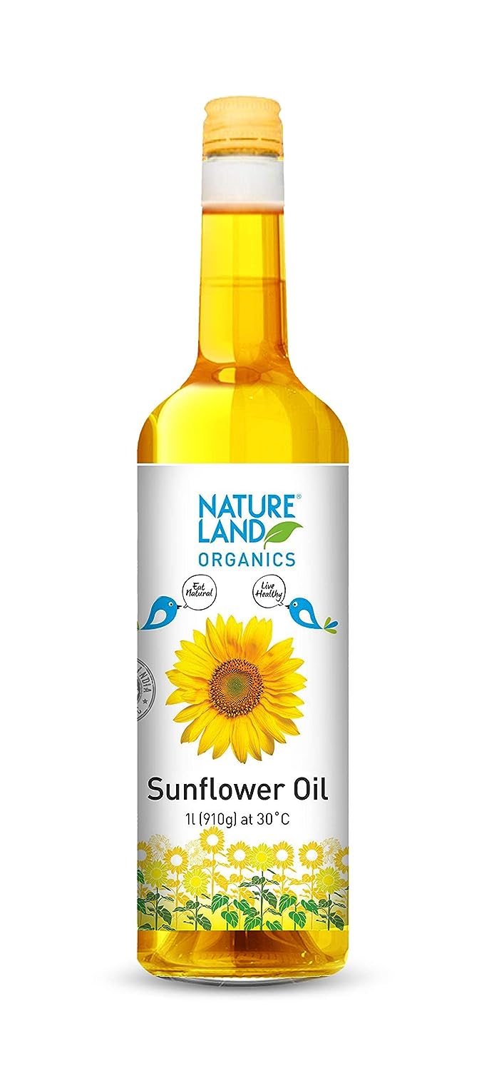Organic Sunflower Oil - Nature Land - Freshmills