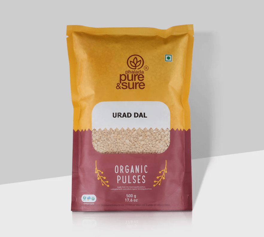 Organic Urad dal Split 500g - Phalada Pure & Sure - Freshmills