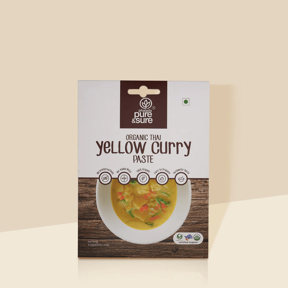ORGANIC YELLOW CURRY PASTE - Phalada Pure & Sure - Freshmills
