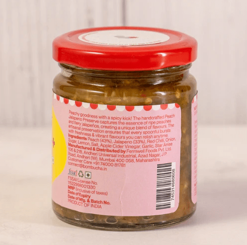 Peach Jalapeno Preserve - Bombucha - Freshmills