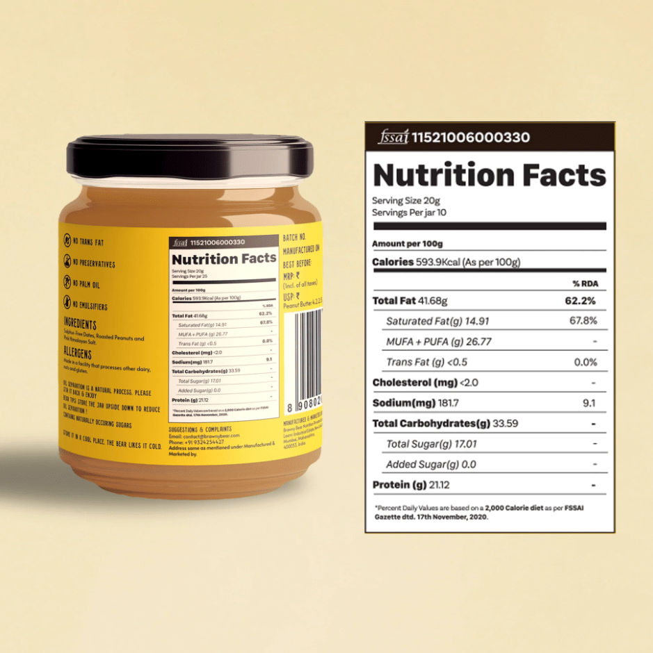 Peanut Butter Crunchy - Brawny Bear - Freshmills