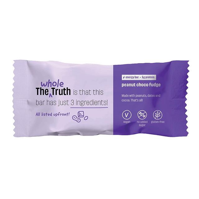 Peanut Choco Fudge Energy bar - The Whole Truth - Freshmills