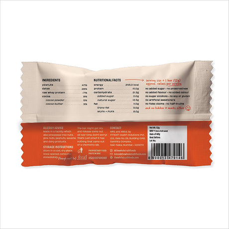 Peanut Cocoa Protein bar - The Whole Truth - Freshmills