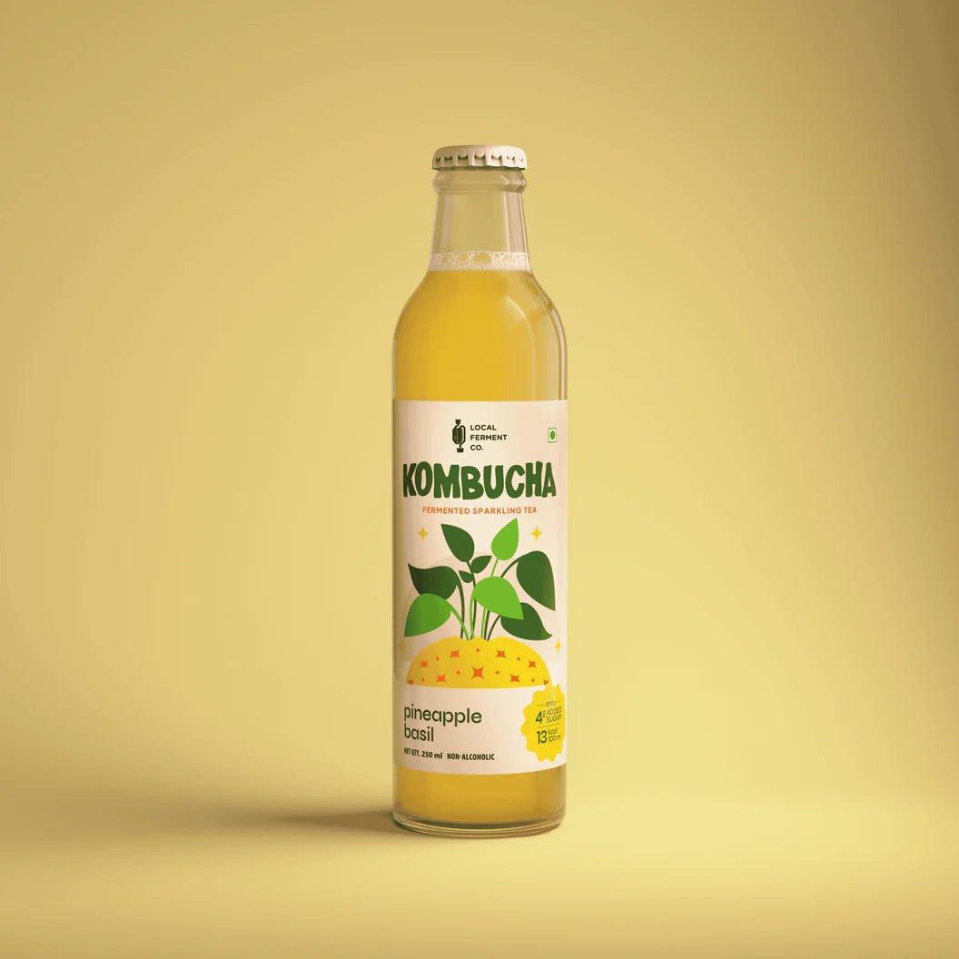 Pineapple & Basil kombucha - local ferment co - Freshmills