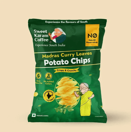 Potato Chips - Madras Curry Leaves - Sweet Karam Coffee - Freshmills