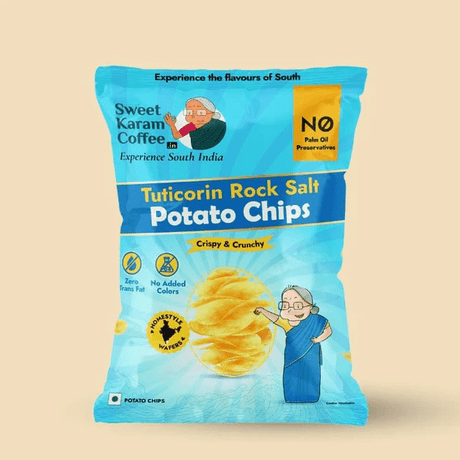 Potato Chips - Tuticorin Rock Salt - Sweet Karam Coffee - Freshmills