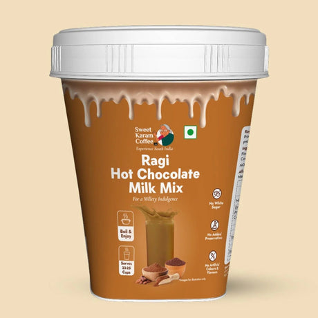 Ragi Hot Chocolate Milk Mix - Sweet Karam Coffee - Freshmills