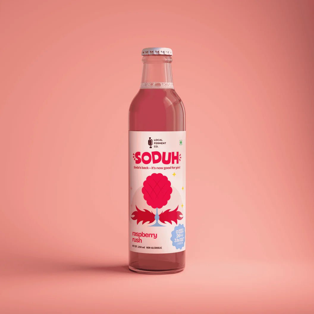 Raspberry Blast - Shrub soda - local ferment co - Freshmills