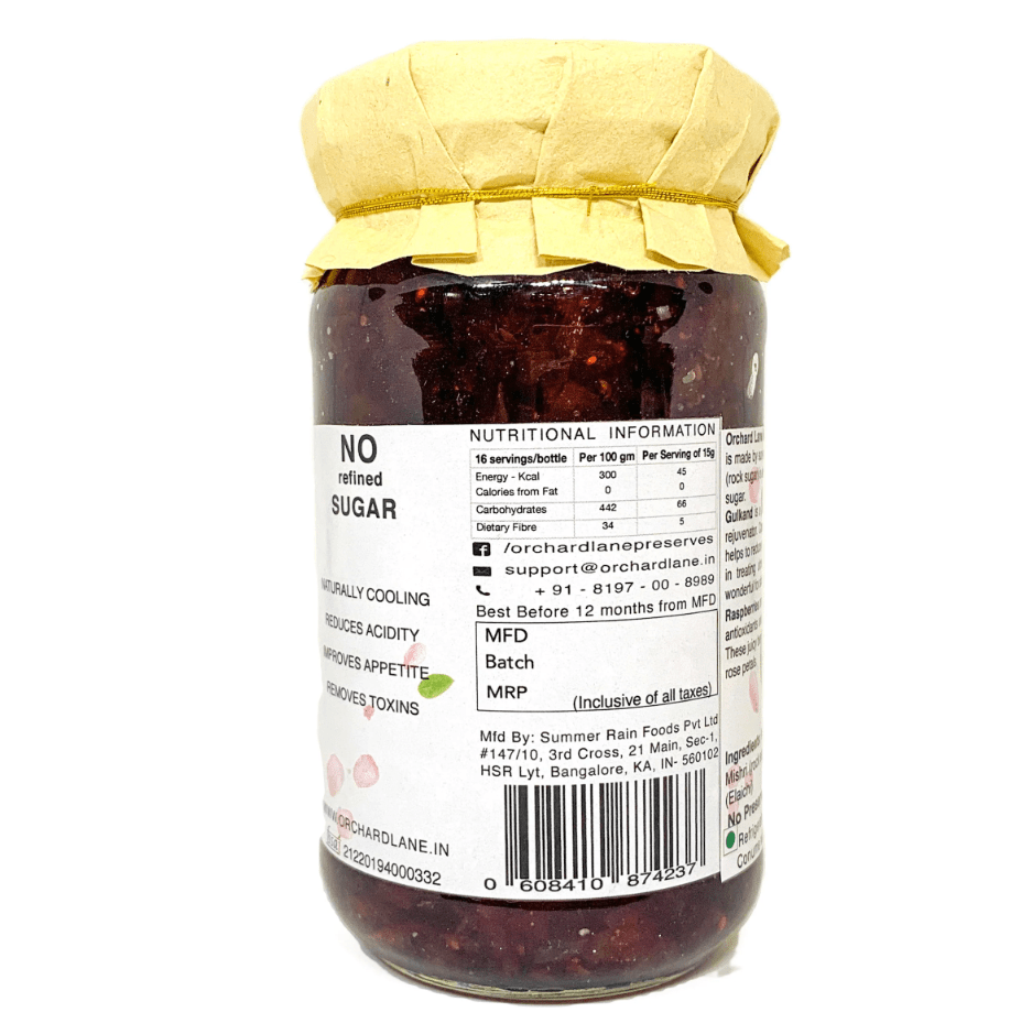 Raspberry Gulkand - Orchard Lane - Freshmills