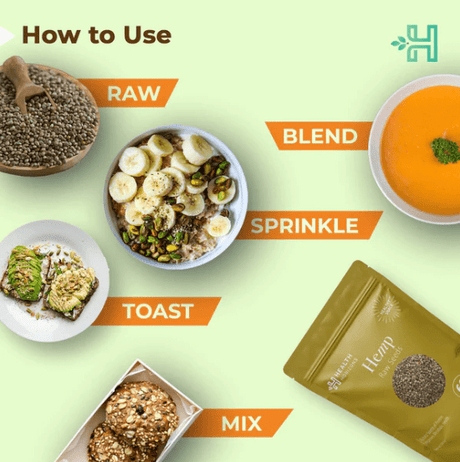 Raw Hemp Seeds 150g - The Health Horizons - Freshmills