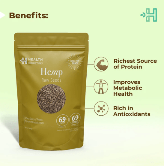 Raw Hemp Seeds 150g - The Health Horizons - Freshmills