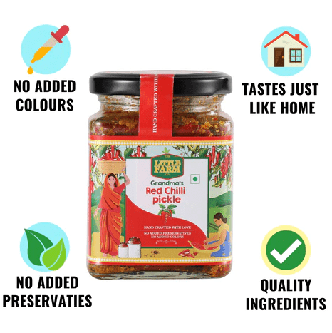 Red Chilli Pickle - The Little Farm Co - Freshmills
