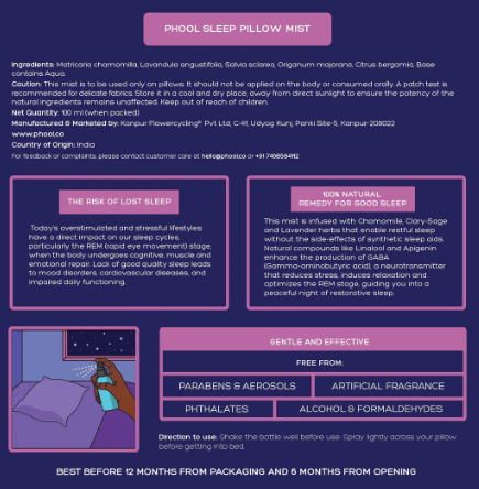 Sleep Pillow Mist - phool - Freshmills