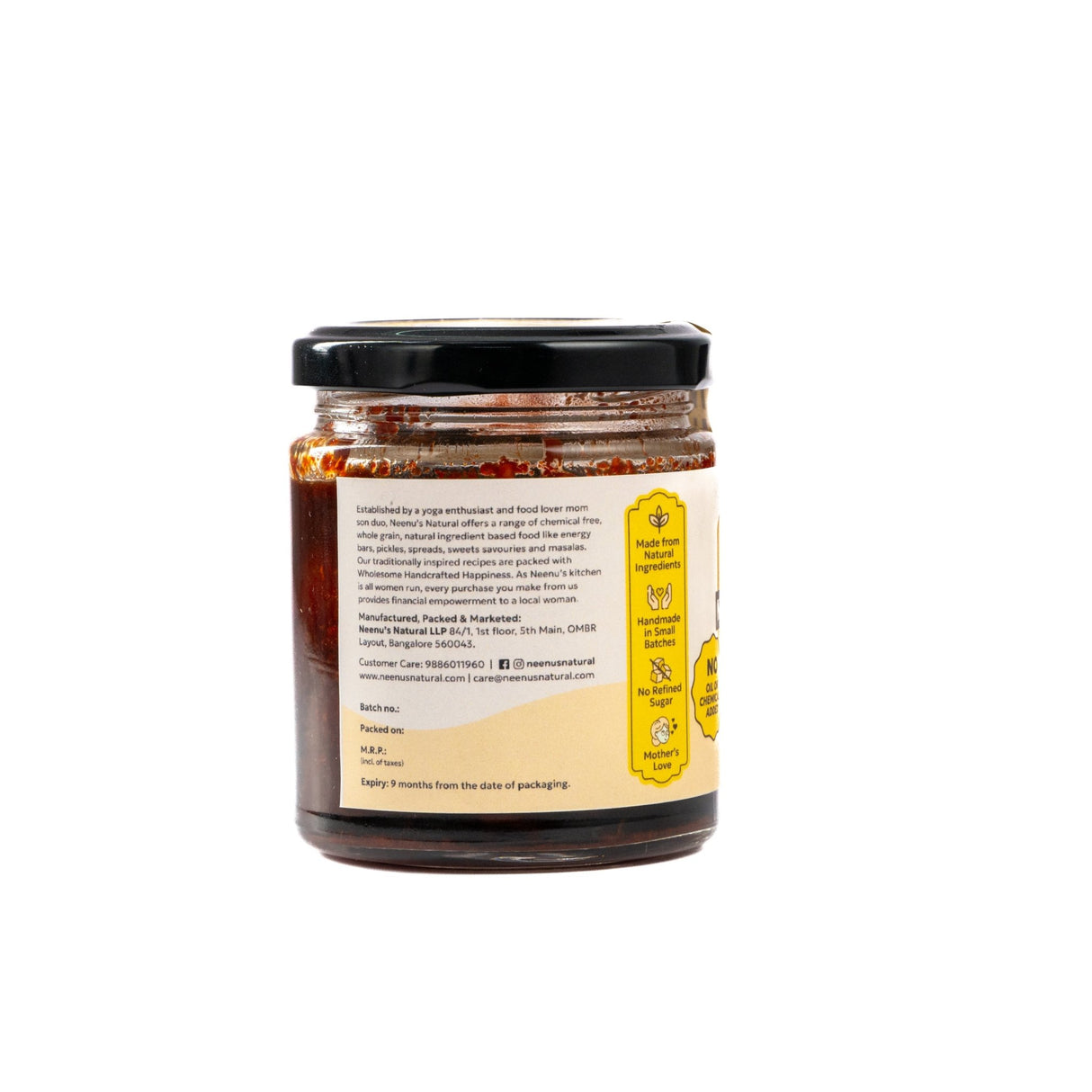 Spicy Lemon Pickle - Neenu's Natural - Freshmills