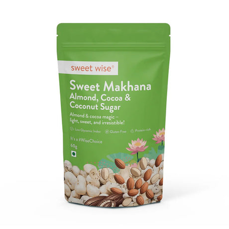 Sweet Makhana Almond Cocoa & Coconut Sugar - Sweet Wise - Freshmills