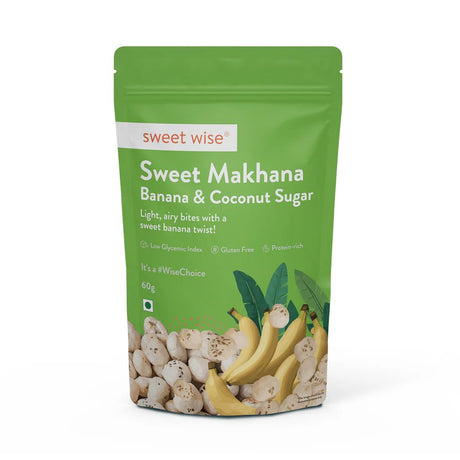 Sweet Makhana Banana & Coconut Sugar - Sweet Wise - Freshmills