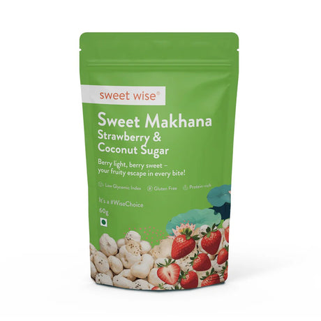 Sweet Makhana Strawberry & Coconut - Sweet Wise - Freshmills