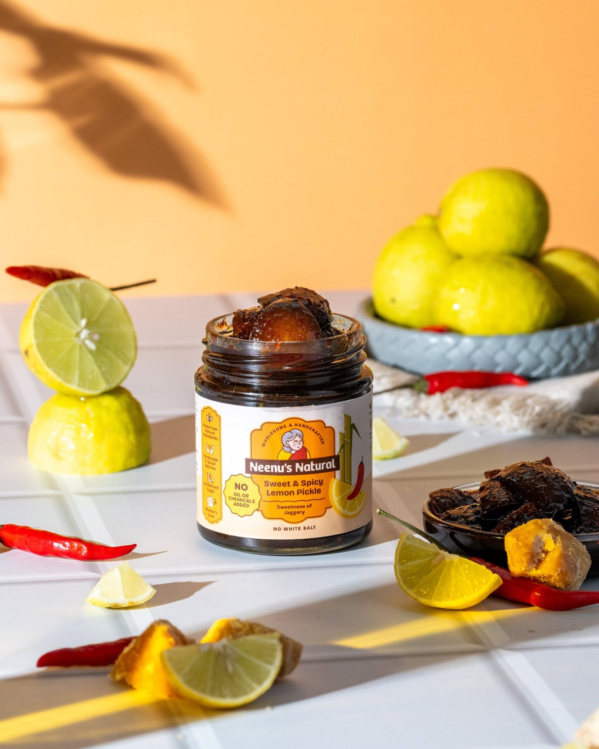 Sweet & Spicy Lemon Pickle - Neenu's Natural - Freshmills