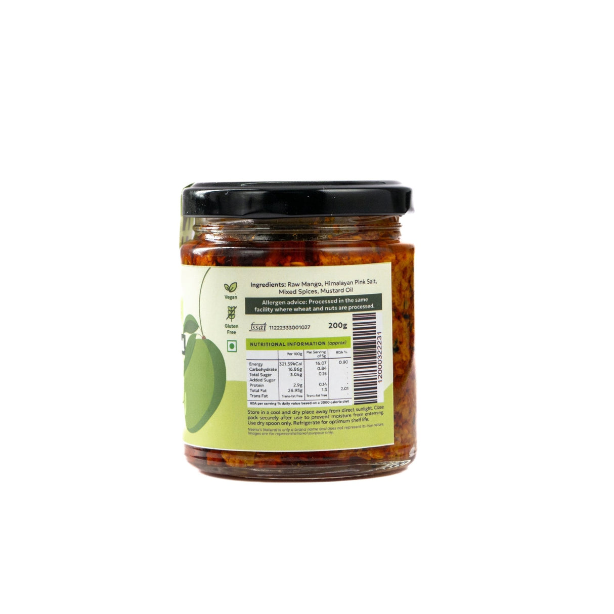 Traditional Mango Pickle - Neenu's Natural - Freshmills