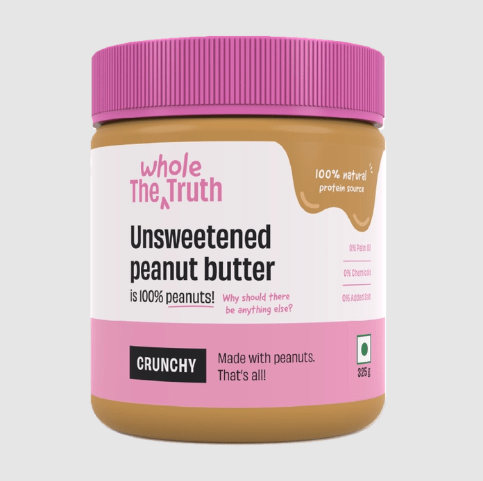 Unsweetened Peanut Butter - Crunchy - The Whole Truth - Freshmills
