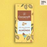 38% Milk Chocolate with Roasted Almonds - Cocoacraft - Freshmills