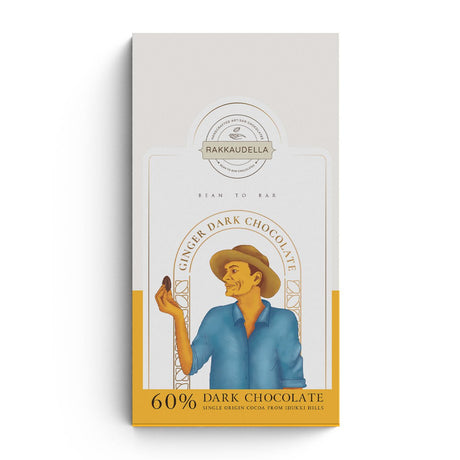 60% DARK GINGER CHOCOLATE - RAKKAUDELLA - Freshmills