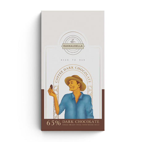 65% DARK COFFEE CHOCOLATE - RAKKAUDELLA - Freshmills