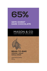 65% Semi-Sweet Dark Chocolate Bar - Mason & Co - Freshmills