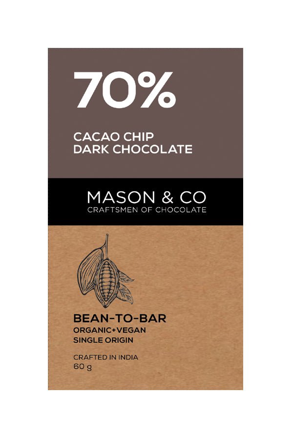 70% Cacao Chip Dark Chocolate Bar – Freshmills