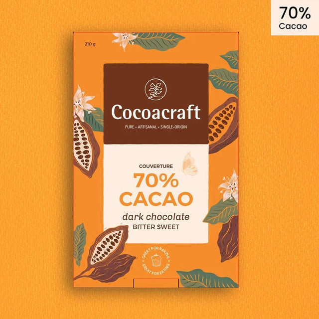 70% Cocoa Bitter sweet Dark Chocolate Couverture - Cocoacraft - Freshmills