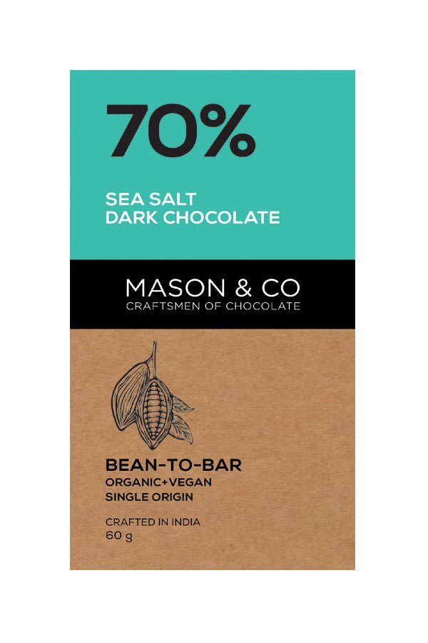 70% Sea Salt Dark Chocolate - Mason & Co - Freshmills