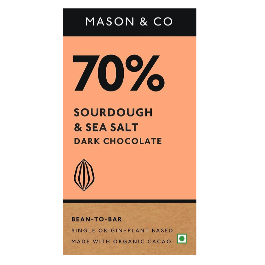 70% Sourdough & Sea Salt Dark Chocolate - Mason & Co - Freshmills