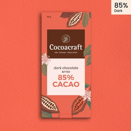 85% Cocoa Bitter Dark Chocolate - Cocoacraft - Freshmills