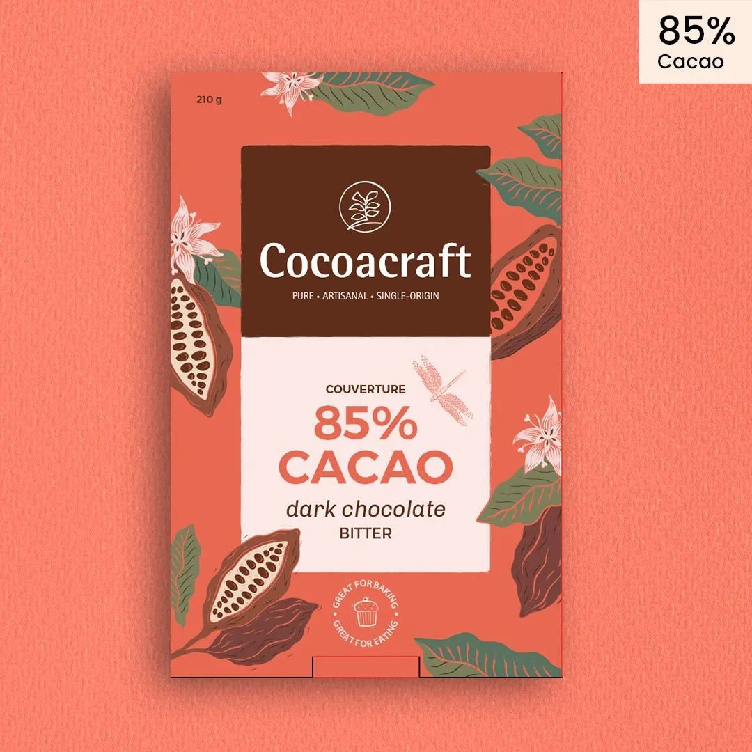 85% Cocoa Bitter Dark Chocolate Couverture - Cocoacraft - Freshmills