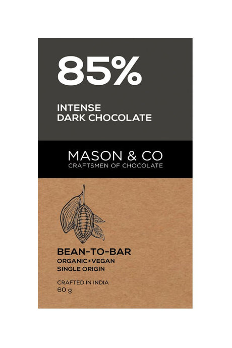 85% Intense Dark Chocolate Bar - Mason & Co - Freshmills