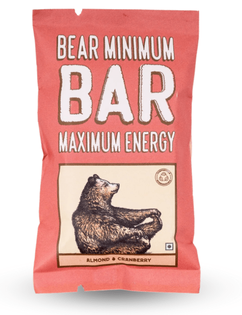 Almond and Cranberry Bar - Brawny Bear - Freshmills