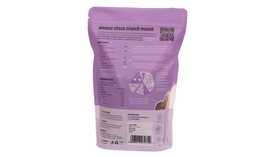 Almond Choco Crunch Muesli - The Whole Truth - Freshmills