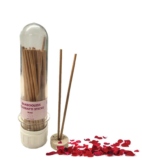 Bambooless Rose Agarbatti - Swaha - Freshmills