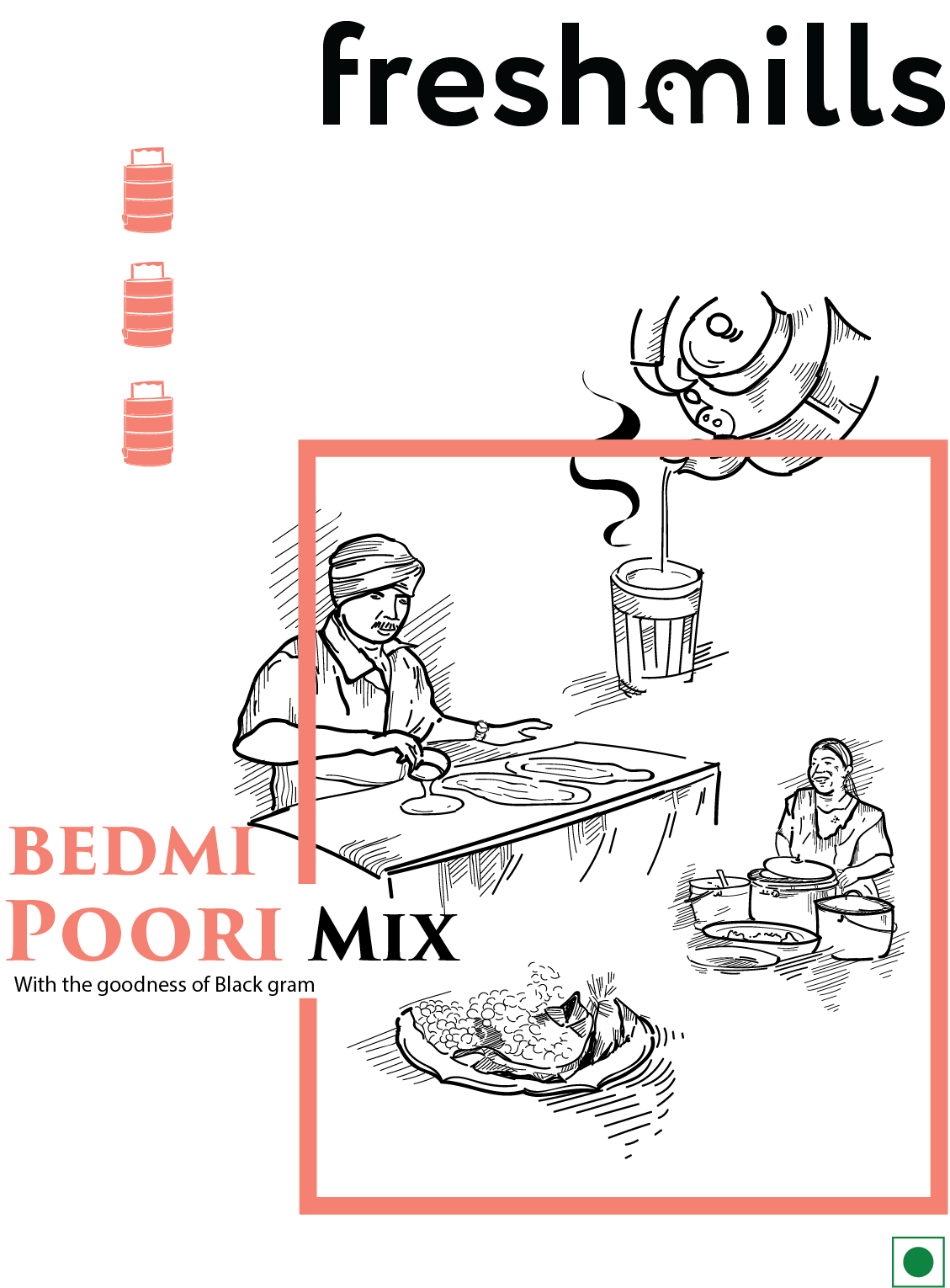 Bedmi Poori Mix - Freshmills - Freshmills