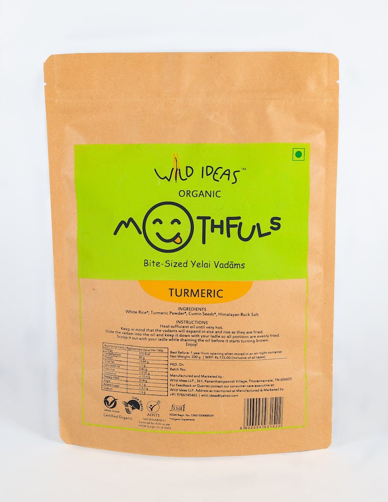 Bite Sized Yelai Vadam - Turmeric - Wild Ideas - Freshmills