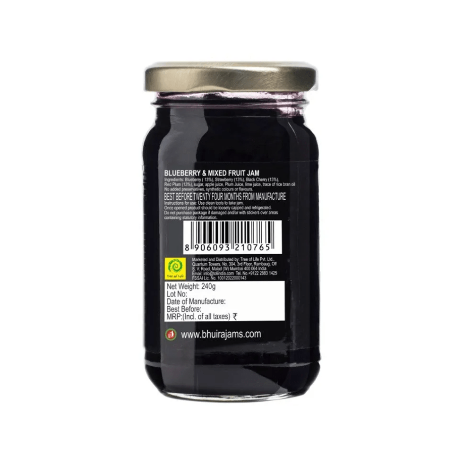 Blueberry & Mixed fruit Preserve - Bhuira - Freshmills