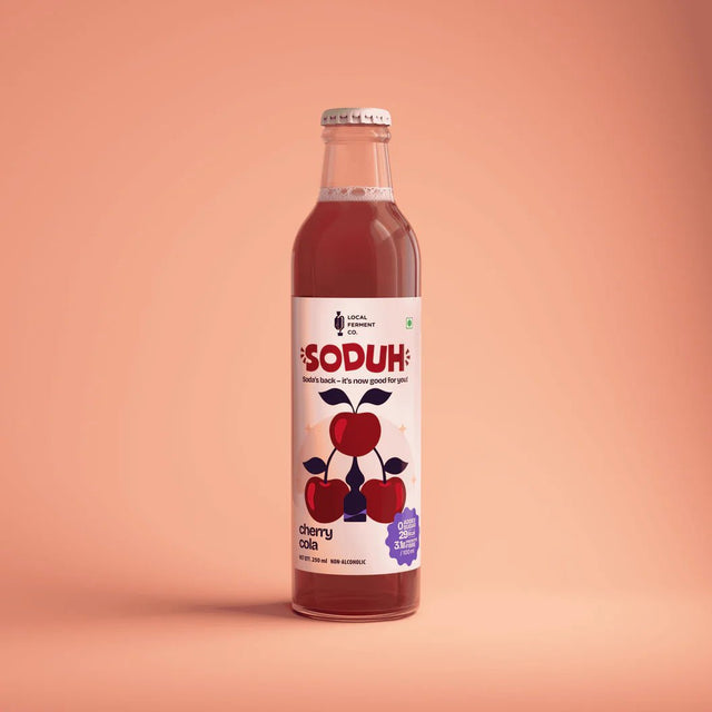 Cherry Cola - Shrub soda - local ferment co - Freshmills