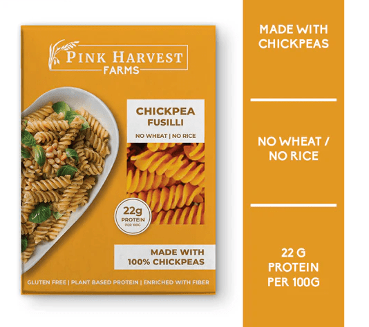 Chickpea Fusilli Pasta - Pink Harvest - Freshmills