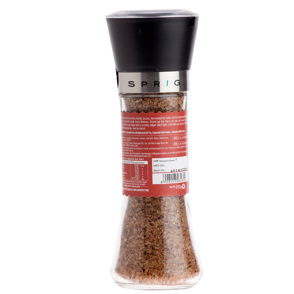 Chipotle Smoked Sea Salt Gourmet Seasoning - Sprig - Freshmills