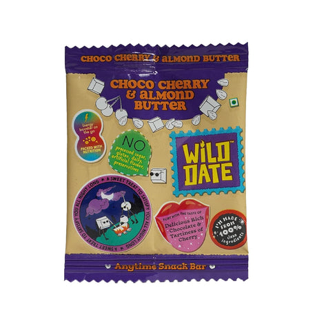 Choco Cherry & Almond Butter Bar - wild date - Freshmills