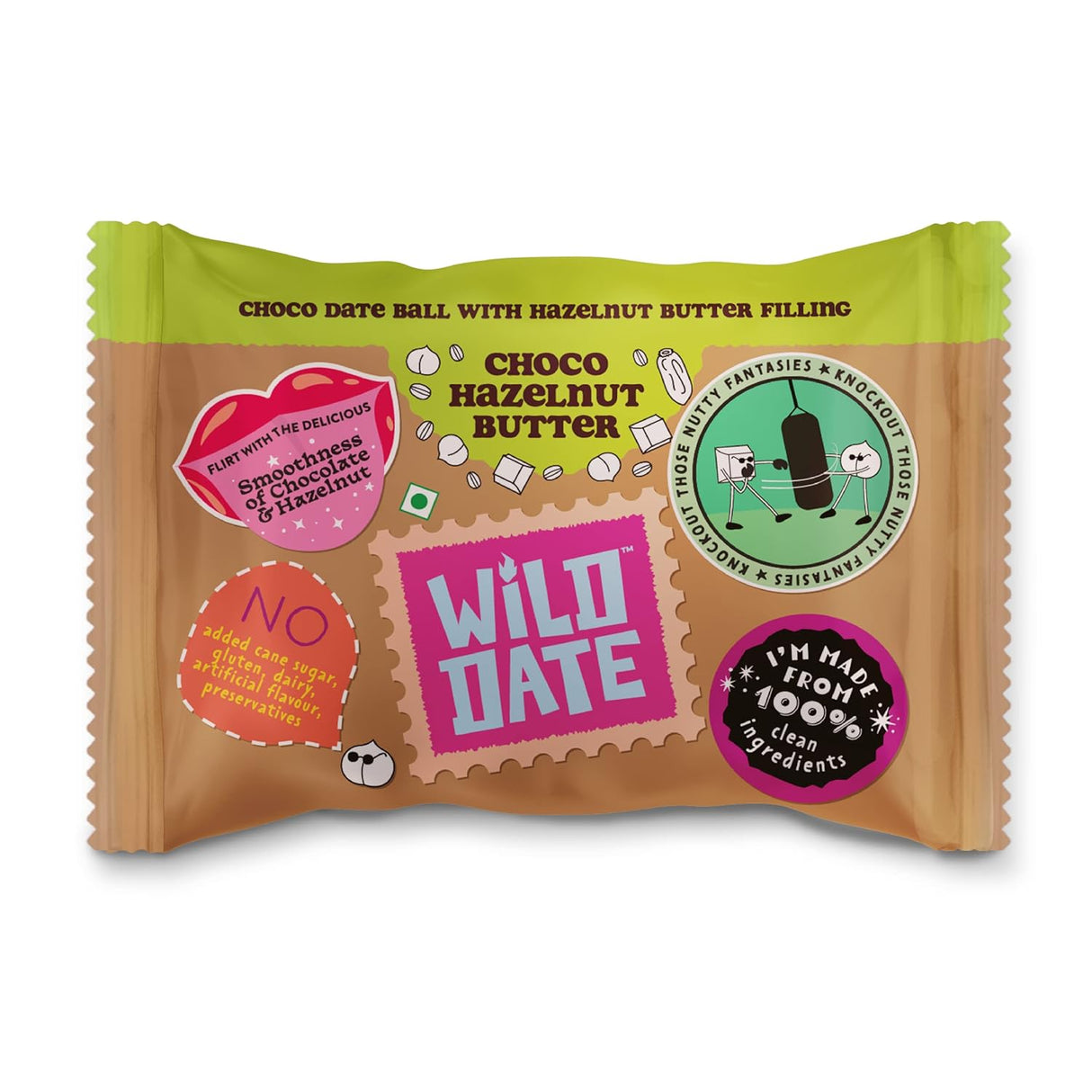 Choco Hazelnut Butter Bar - wild date - Freshmills