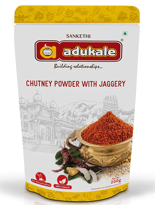 Chutney Powder With Jaggery - Adukale - Freshmills