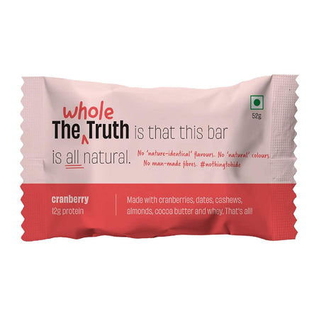 Cranberry Protein bar - The Whole Truth - Freshmills