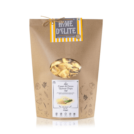 Cream & Onion Quinoa Chips - Home D'elite - Freshmills