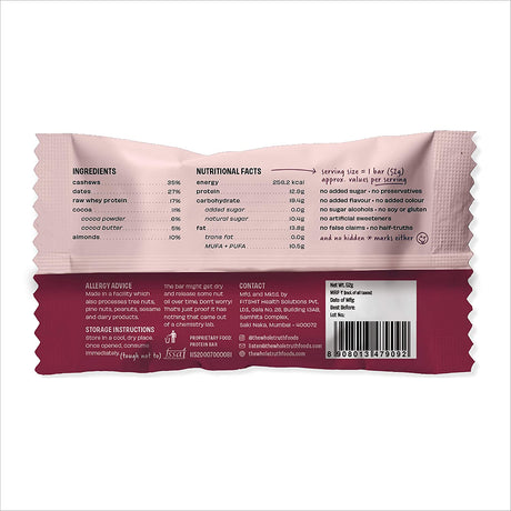 Double Cocoa Protein bar - The Whole Truth - Freshmills
